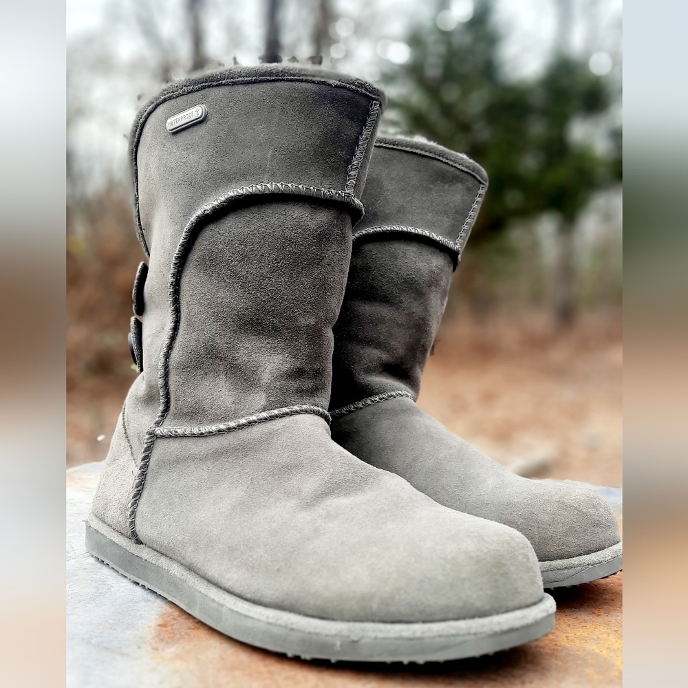 Emu Australia Waterproof Charlotte Gray Sheepskin Boots